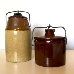 Vintage The Weir Pottery/Canning Jar